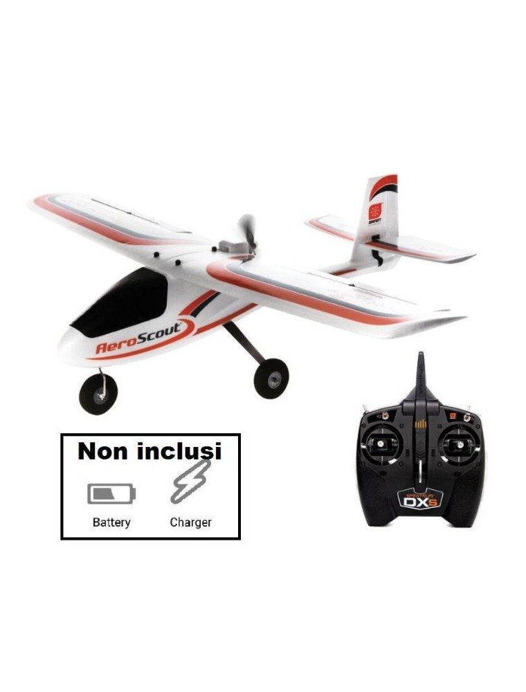 Hobbyzone - AeroScout S 2 1.1m RTF Basic con radio senza batteria