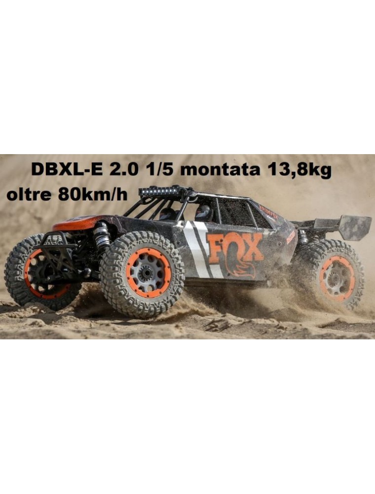 Losi - DBXL-E 2.0 FOX 1/5 4wd Desert Buggy montata 13,8kg oltre 80km/h