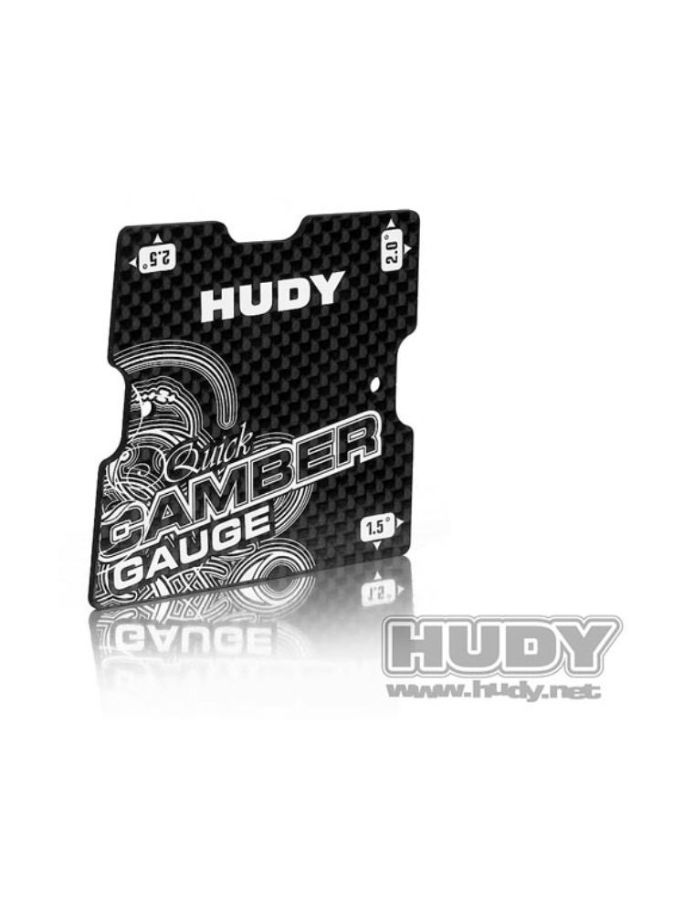 Hudy - MISURATORE DI CAMBER      1/10 IN CARBONIO