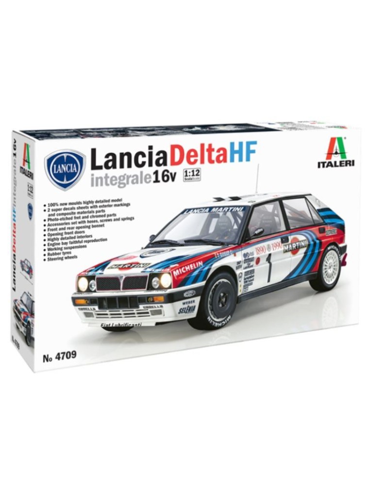 Italeri - Lancia Delta HF integrale 16v scala 1/12 in kit di montaggio