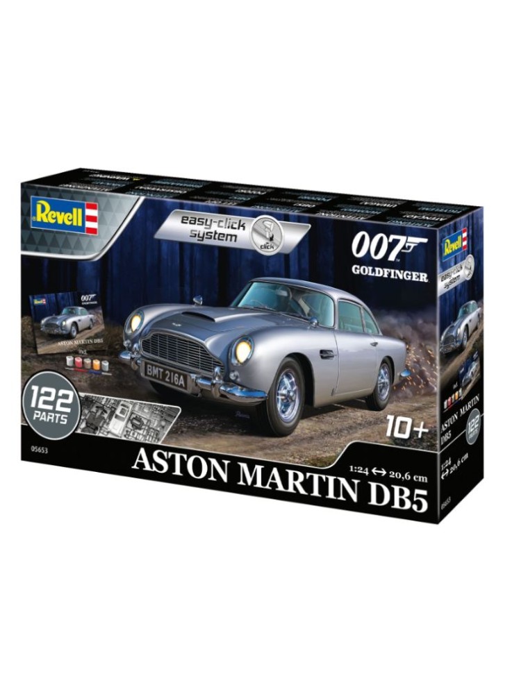 Revell - Aston Martin DB5 1/24 James Bond 007 montaggio ad incastro colori inclus