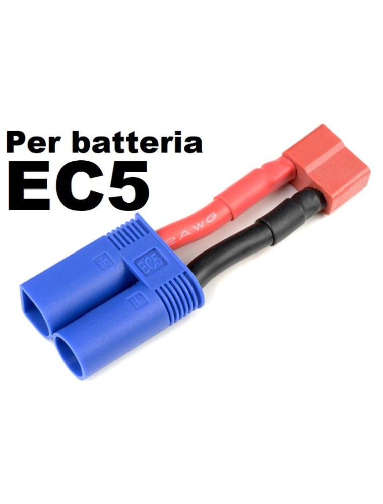 GForce - Adattatore EC5 maschio Deans femmina per batteria EC5