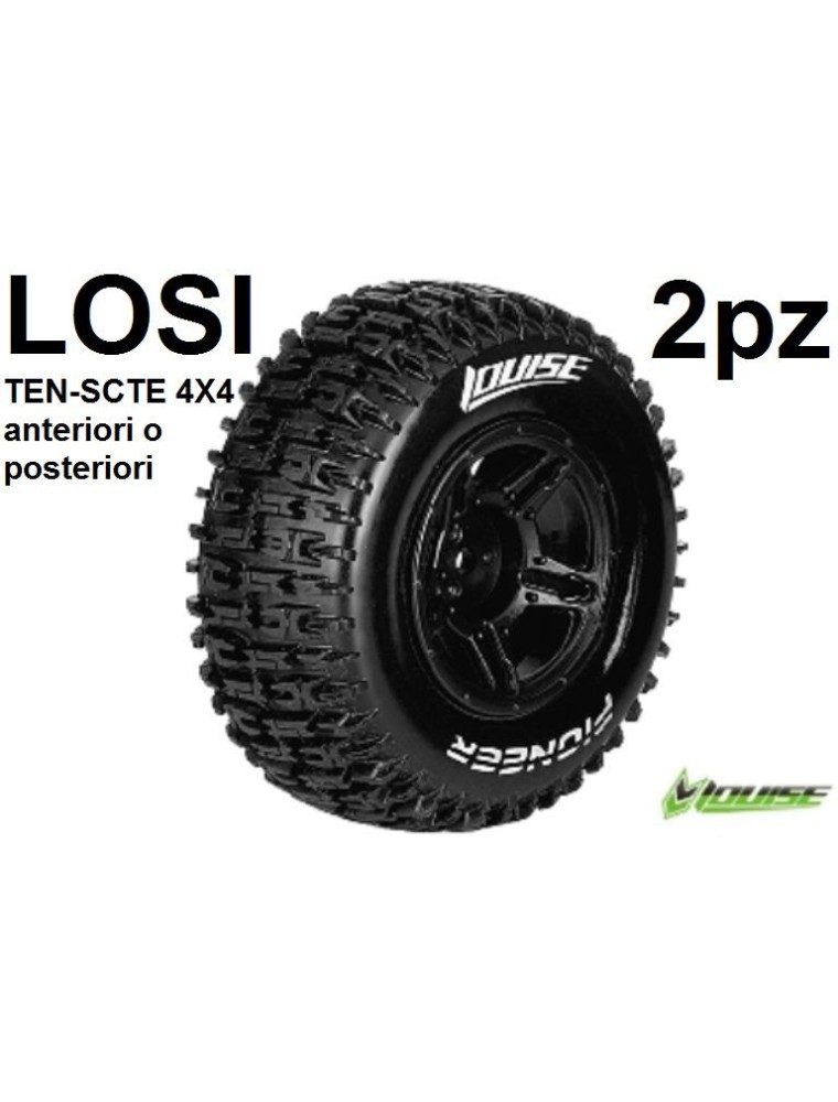 LOUISE RC - GOMME SC-Pioneer LOSI TEN-SCTE 4X4 SOFT 1/10 2pz ANTERIORI O POSTERIORI