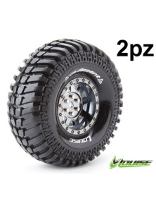 LOUISE RC - Gomme + cerchi cromo 1.9 CR-Ardent 121mm 2pz 1/10 per crawler