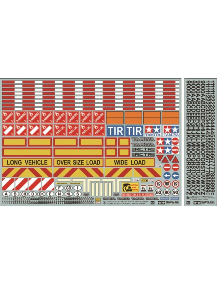 Tamiya - Set Adesivi Per Rimorchio