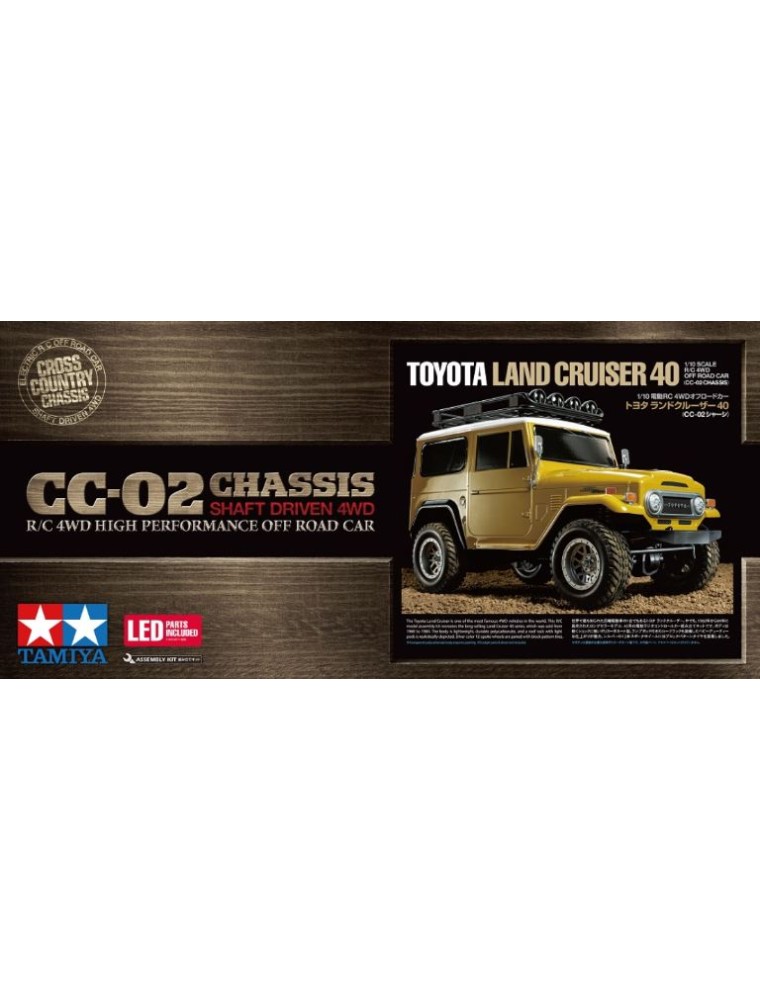 Tamiya - Toyota Land Cruiser 40 CC02 1/10 in kit senza regolatore