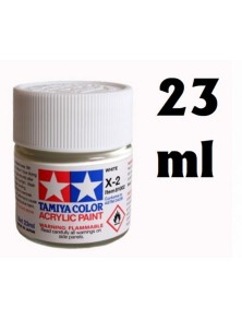 Tamiya - Colore acrilico grande X-2 bianco 1pz da 23ml lucido