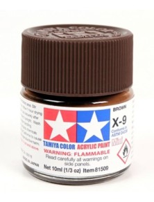 Tamiya - Colore acrilico X-9 Brown 6pz da 10ml  lucido