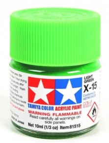 Tamiya - Colore acrilico X-15 Light Green 1pz da 10ml  lucido