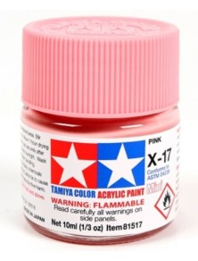 Tamiya - Colore acrilico X-17 Pink 6pz da 10ml  lucido