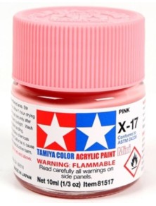 Tamiya - Colore acrilico X-17 Pink 1pz da 10ml  lucido