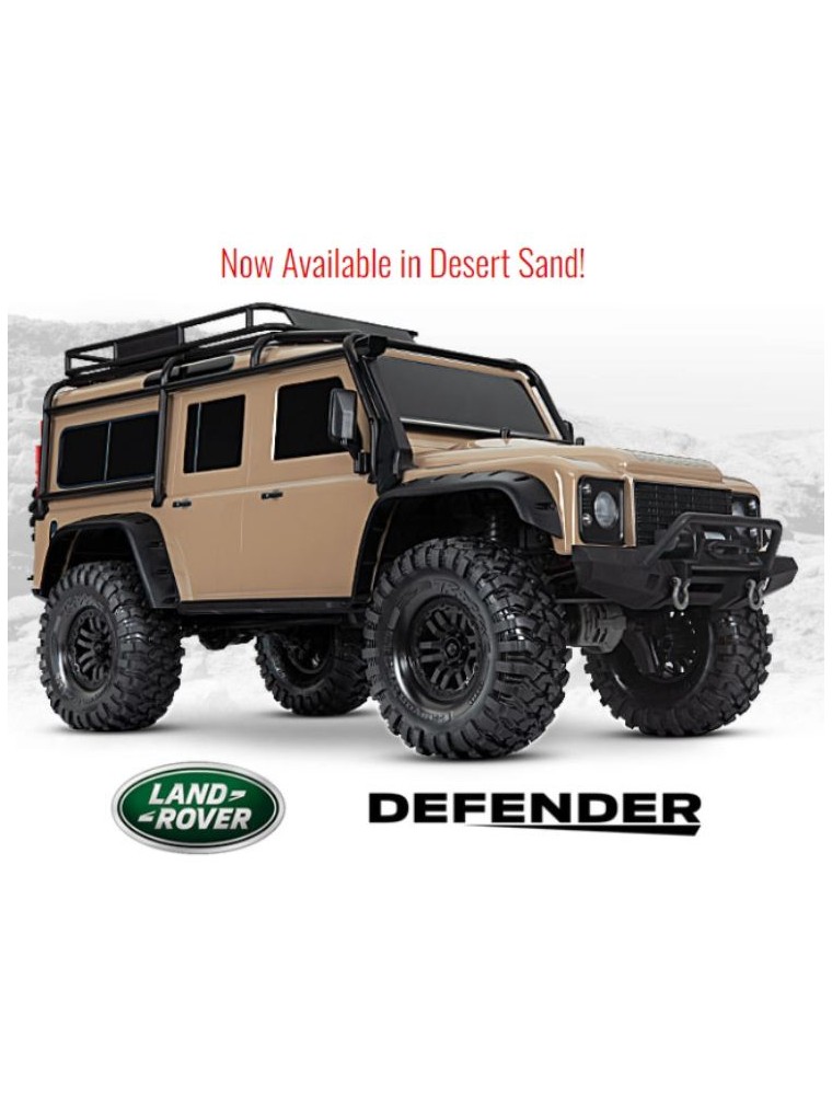 Traxxas - Land Rover Defender Sabbia TRX-4 1/10 montato con radio TRX4