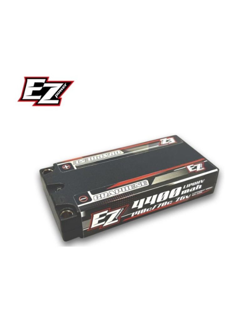 EZ-power - LiPo HV 7,6v Shorty LCG 4400mAh 2s 70/140C graphene fori da 5mm