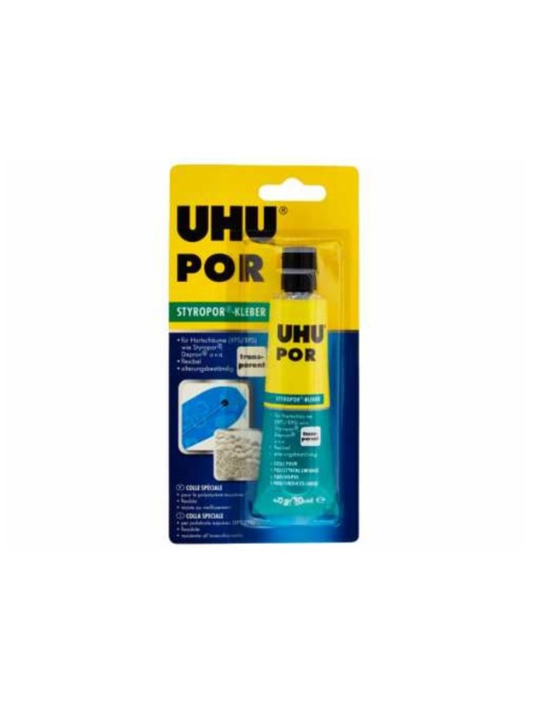 Uhu Bison - UHU POR colla per polistirolo in blister da 40gr