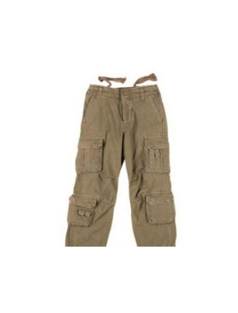 Follow me - PANTALONE BEIGE CAMO        XS EXTRA SMALL AIRBORNE