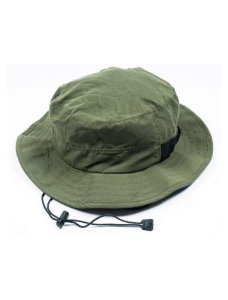 Follow me - CAPPELLO BOONIE VERDE    LARGE COUNTRY FODERATO IN PILE