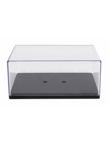 VETRINA DISPLAY BOX - BOX FOR 1/43 BASE IN PLASTICA NERA - PLASTIC BASE BLACK - Lungh.LENGTH cm 14.5 X Largh.WIDTH cm 8.0 X Alt.