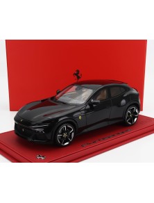 FERRARI - PUROSANGUE SUV 2022 - CON VETRINA - WITH SHOWCASE - NERO PUROSANGUE - BLACK MET