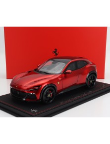 FERRARI - PUROSANGUE SUV 2022 - CON VETRINA - WITH SHOWCASE - ROSSO MAGMA - RED MET