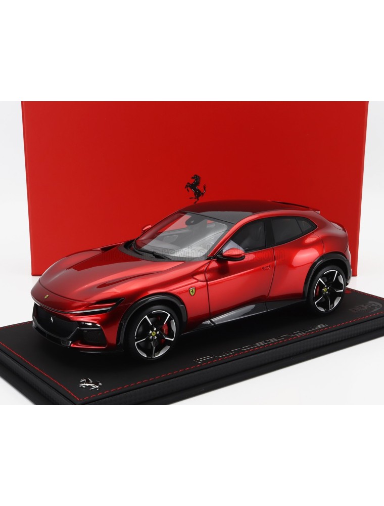 FERRARI - PUROSANGUE SUV 2022 - CON VETRINA - WITH SHOWCASE - ROSSO MAGMA - RED MET