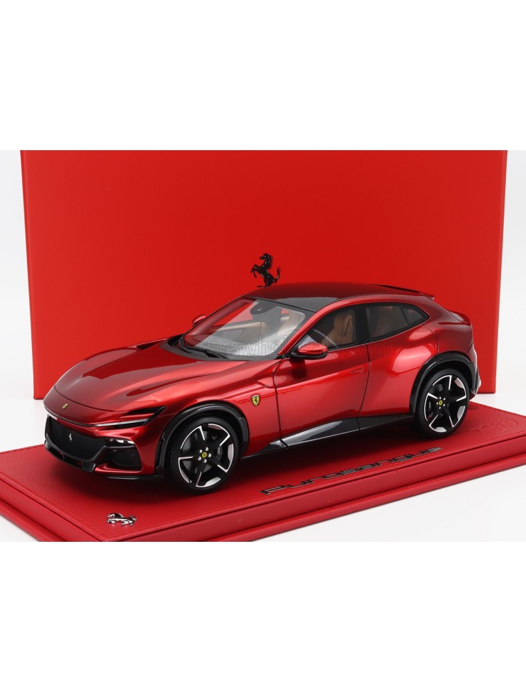 FERRARI - PUROSANGUE SUV 2022 - CON VETRINA - WITH SHOWCASE - ROSSO PORTOFINO - RED MET