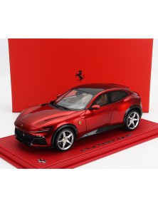 FERRARI - PUROSANGUE SUV 2022 - CON VETRINA - WITH SHOWCASE - ROSSO PORTOFINO - RED MET