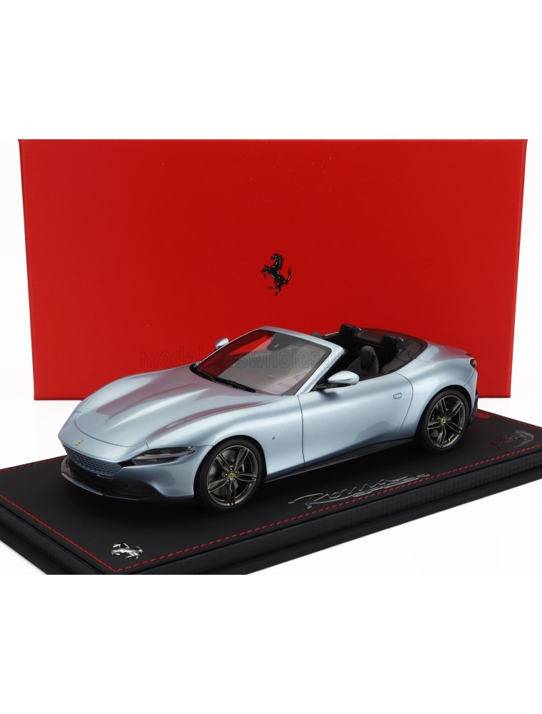 FERRARI - ROMA SPIDER OPEN 2020 - CON VETRINA - WITH SHOWCASE - GRIGIO ALLOY - GREY