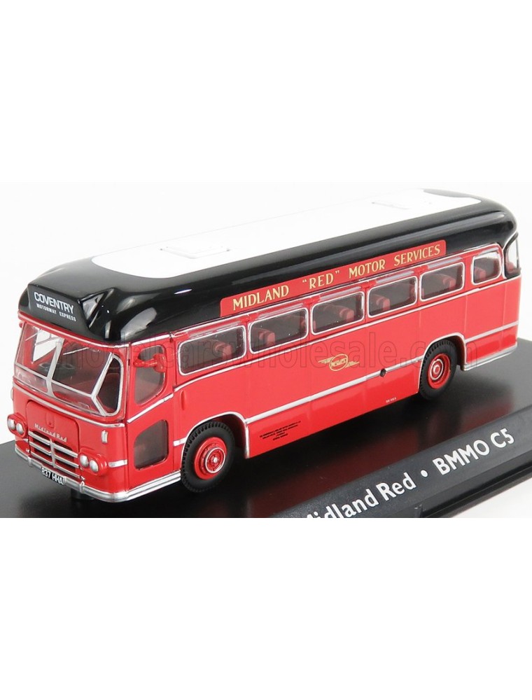 MIDLAND - BMMO CM5T AUTOBUS MOTORWAY COACH MIDLAND RED 1960 - RED BLACK WHITE