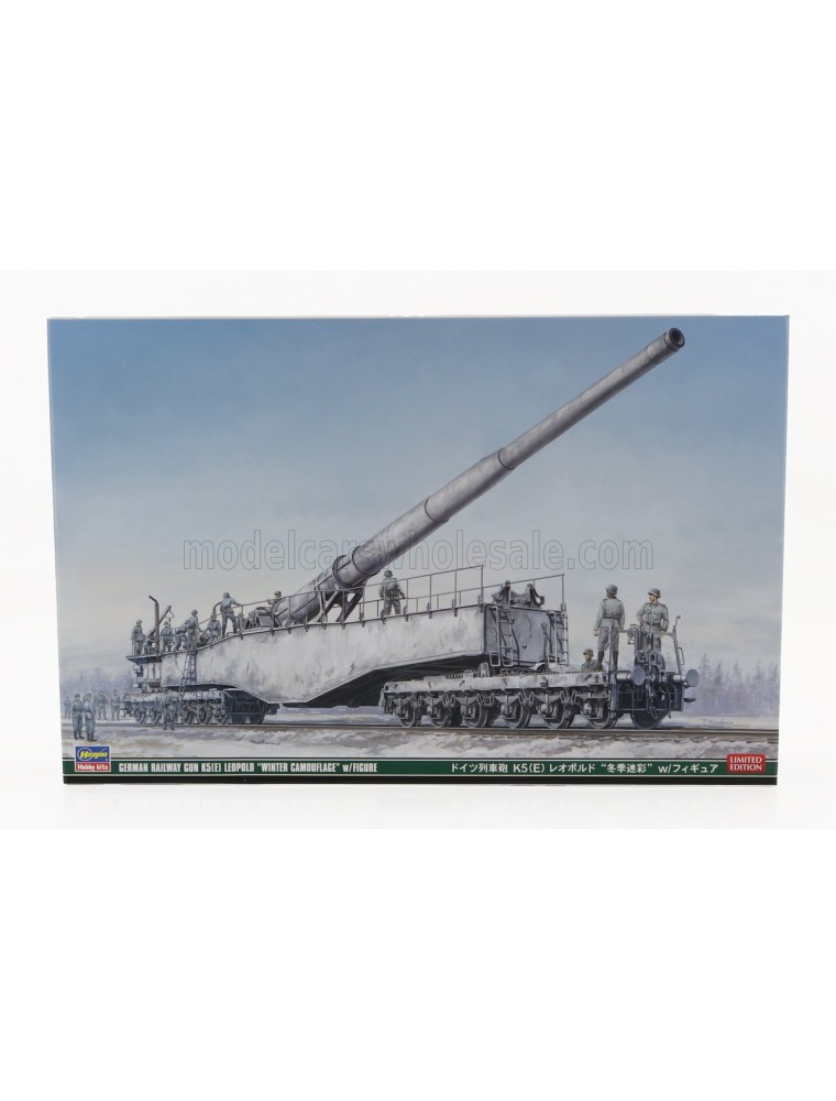 KRUPP - GUN K5(E) LEOPOLD WINTER CAMOUFLAGE 1941 - WITH FIGURES - /