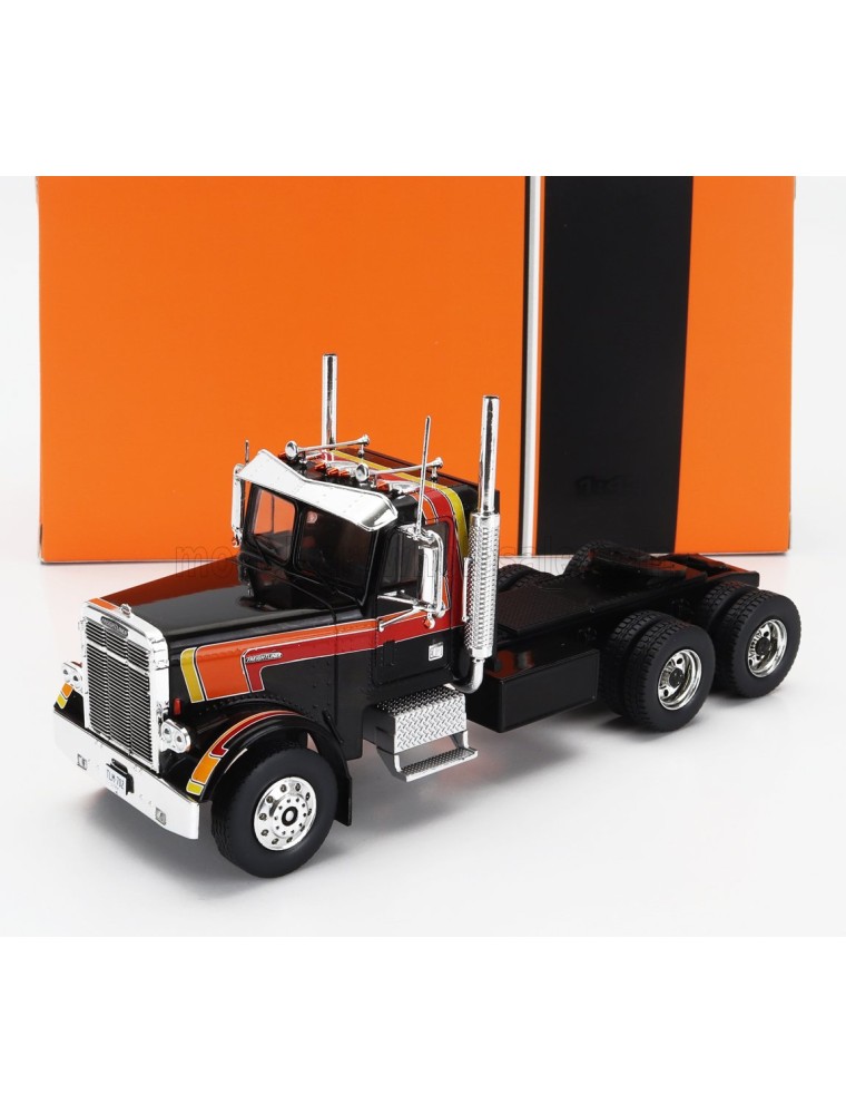 FREIGHTLINER - FLC 120 64T TRACTOR TRUCK 3-ASSI 1977 - BLACK RED ORANGE