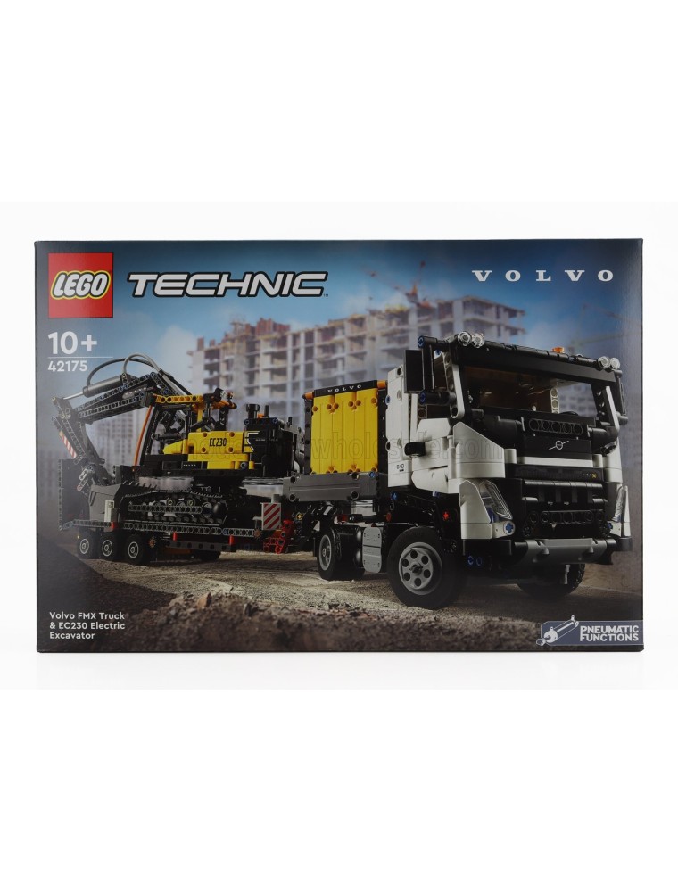 VOLVO - LEGO TECHNIC - FMX 540 TRUCK PIANALE TRASPORTO EC230E ESCAVATORE - ELECTIRC EXCAVATOR 2021 - WHITE