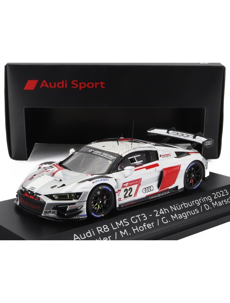 AUDI - R8 LMS GT3 TEAM AUDI SPORT CAR COLLECTION N 22 24h NURBURGRING 2023 LUCA ENGSTLER - MAX HOFER - GILLES MAGNUS - DENNIS MA