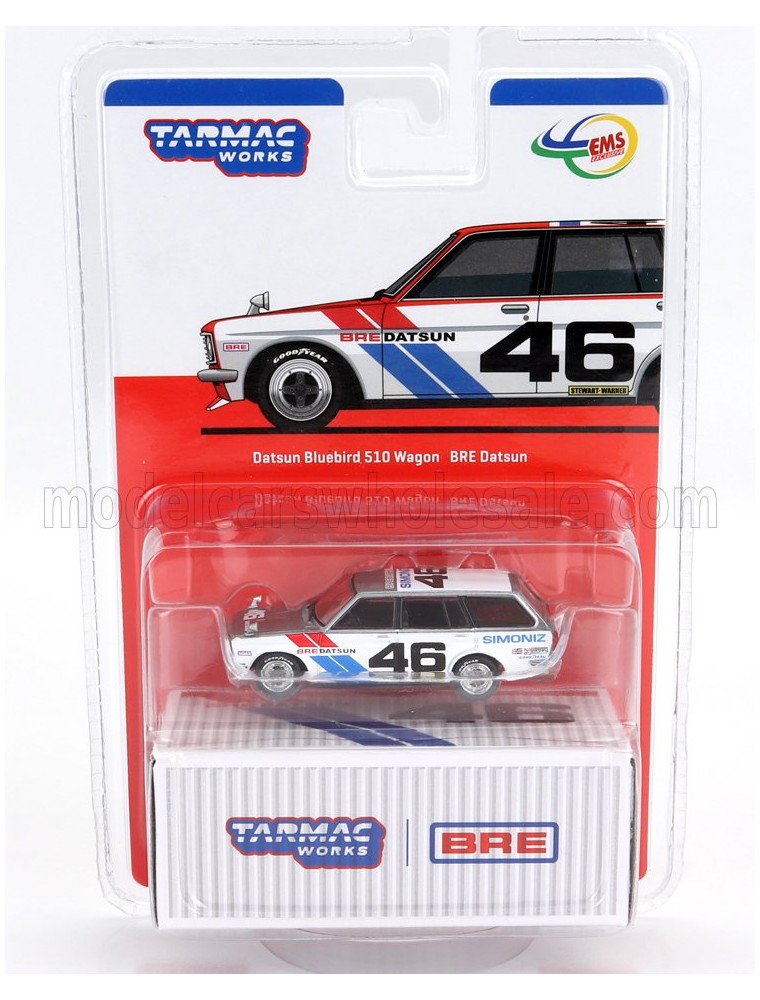 DATSUN - 510 BLUEBIRD N 46 SW STATION WAGON 1971 - SILVER WHITE BLUE