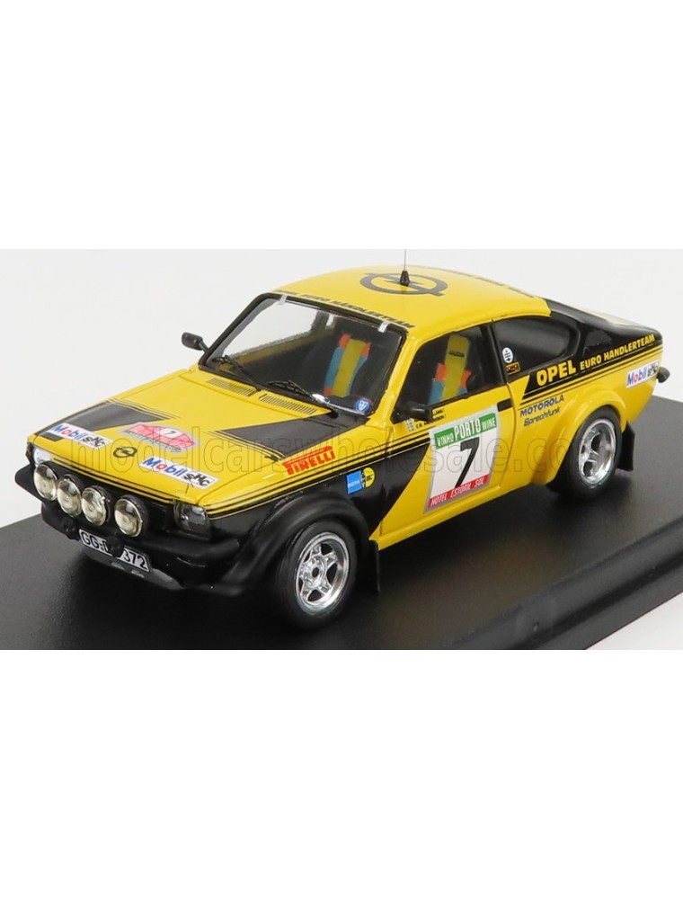 OPEL - KADETT GT/E (night version) N 7 RALLY OF PORTUGAL 1976 A.KULLANG - C.G.ANDERSSON - YELLOW BLACK