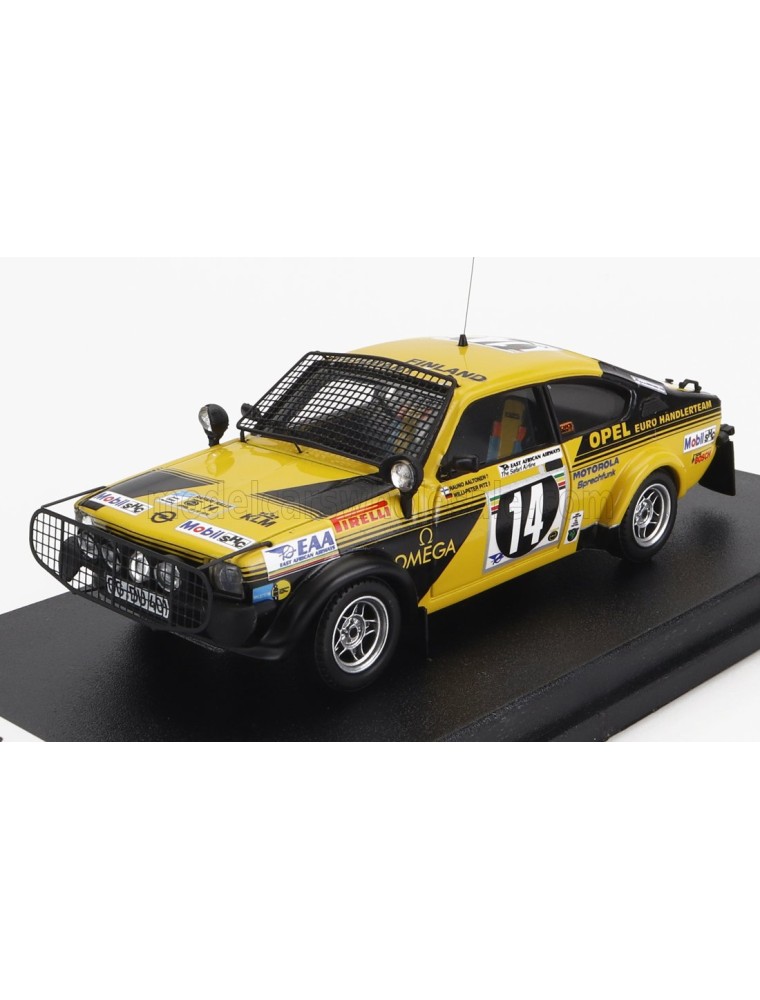 OPEL - KADETT GT/E (night version) N 14 RALLY SAFARI 1976 R.AALTONEN - W.P.PILTZ - YELLOW BLACK