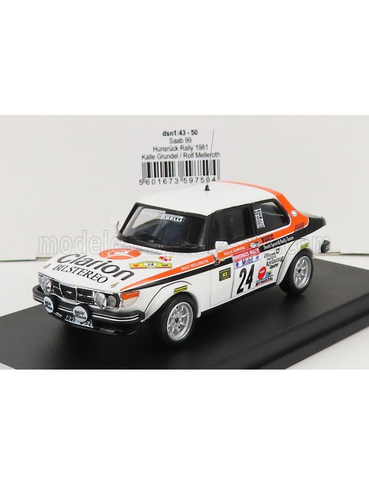 SAAB - 99 N 24 RALLY HUNSRUCK 1981 K.GRUNDEL - R.MELLEROTH - WHITE ORANGE BLACK