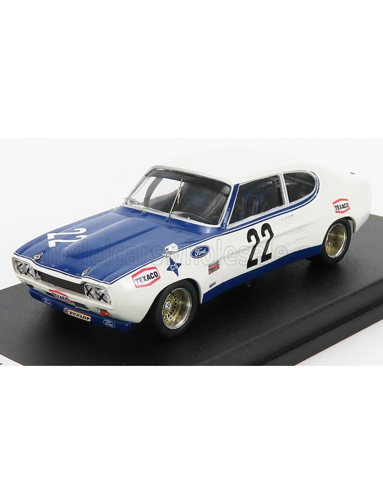 FORD ENGLAND - CAPRI 2600 RS N 22 WINNER RALLY VILLA REAL 1972 J.MESIA - WHITE BLUE