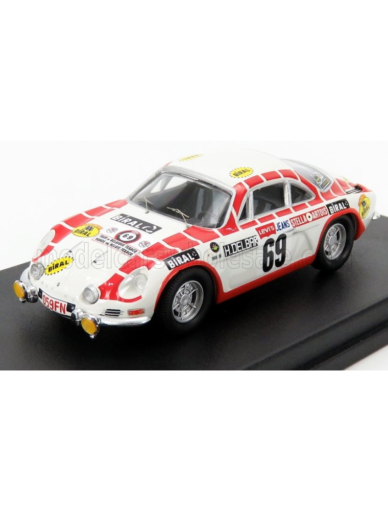 RENAULT - ALPINE A110 N 69 TOUR DE BELGIQUE 1971 H.DELBAR - C.COLLAER - WHITE RED