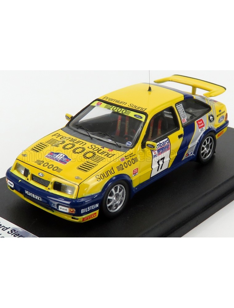 FORD ENGLAND - SIERRA RS COSWORTH N 17 RALLY RAC LOMBARD 1988 M.LOVELL - T.HARRYMAN - YELLOW