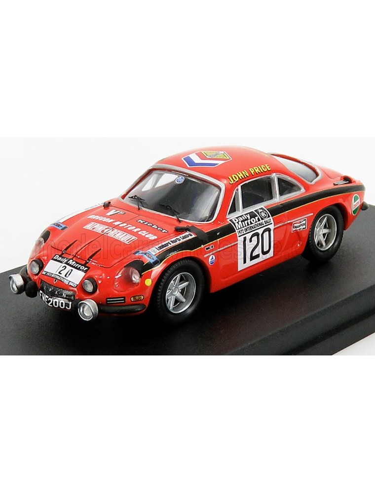 RENAULT - A110 ALPINE N 120 RALLY RAC LOMBARD 1972 J.PRICE - M.TURNER - ORANGE BLACK