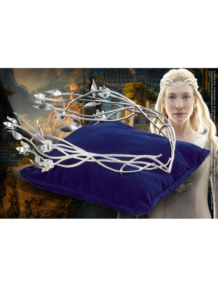 Lo Hobbit Diadema Corona Dama Bianca Elfica Galadriel Noble Collection