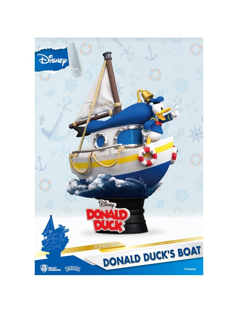 Donal Duck Statua La Barca di Paperino D-Stage Diorama 15 cm Beast Kingdom