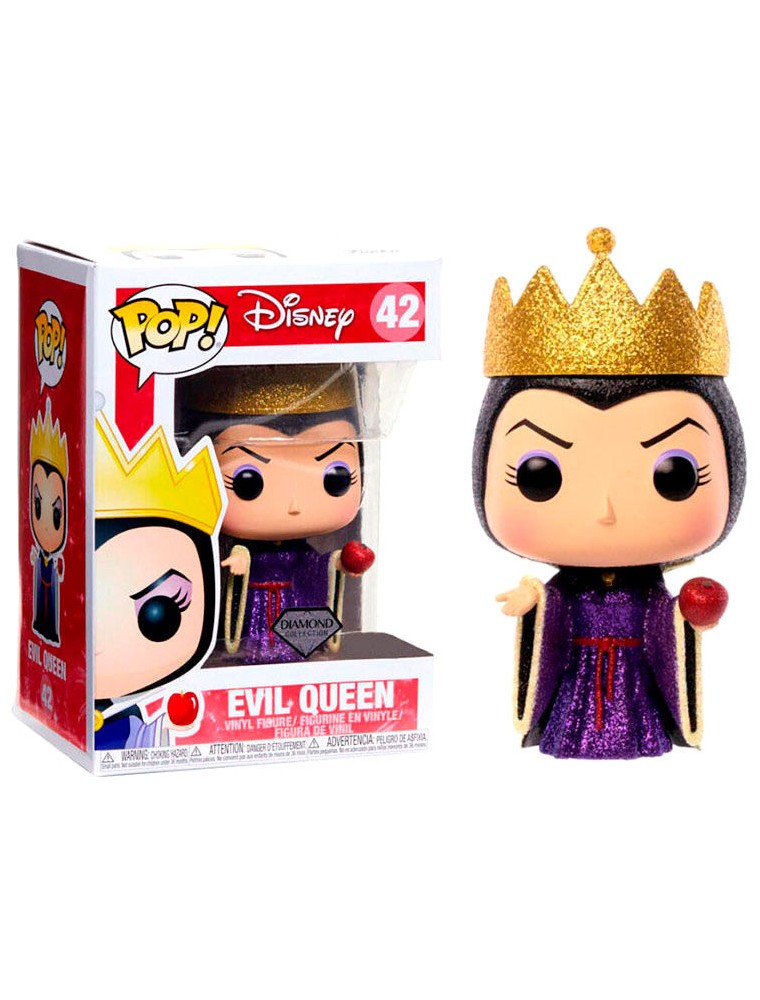 Disney  Funko Pop Vinile Figura Regina Cattiva con Glitter Esclusiva 9 cm