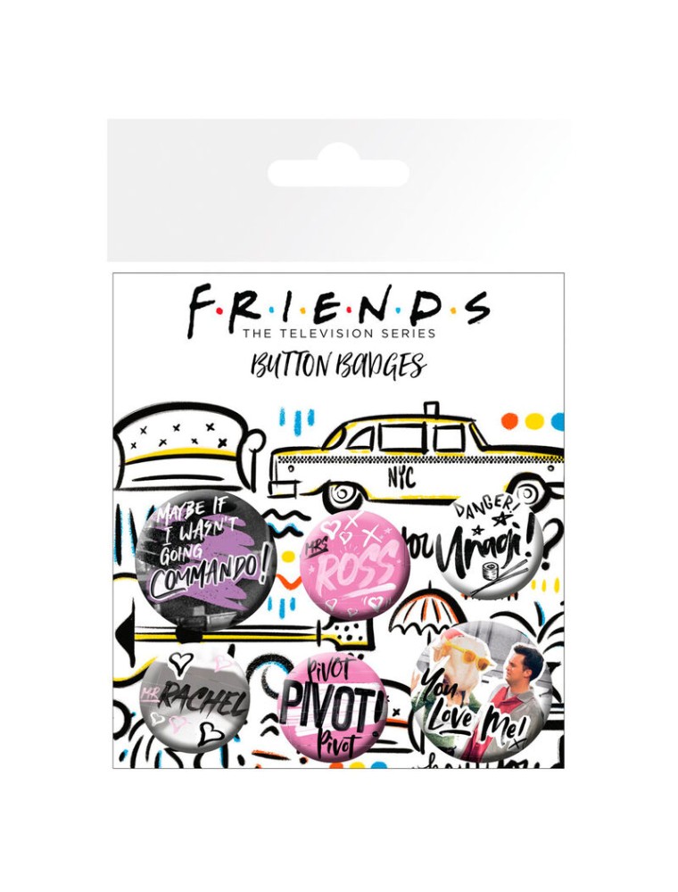 Friends Doodle Badge Pack Gb Eye