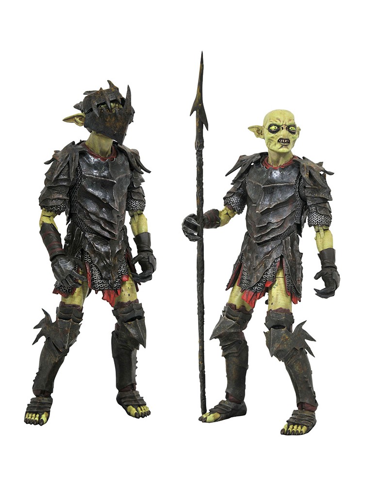 Il Signore Degli Anelli Action Figure Serie 3 Orchi di Moria 13Cm Diamond Select