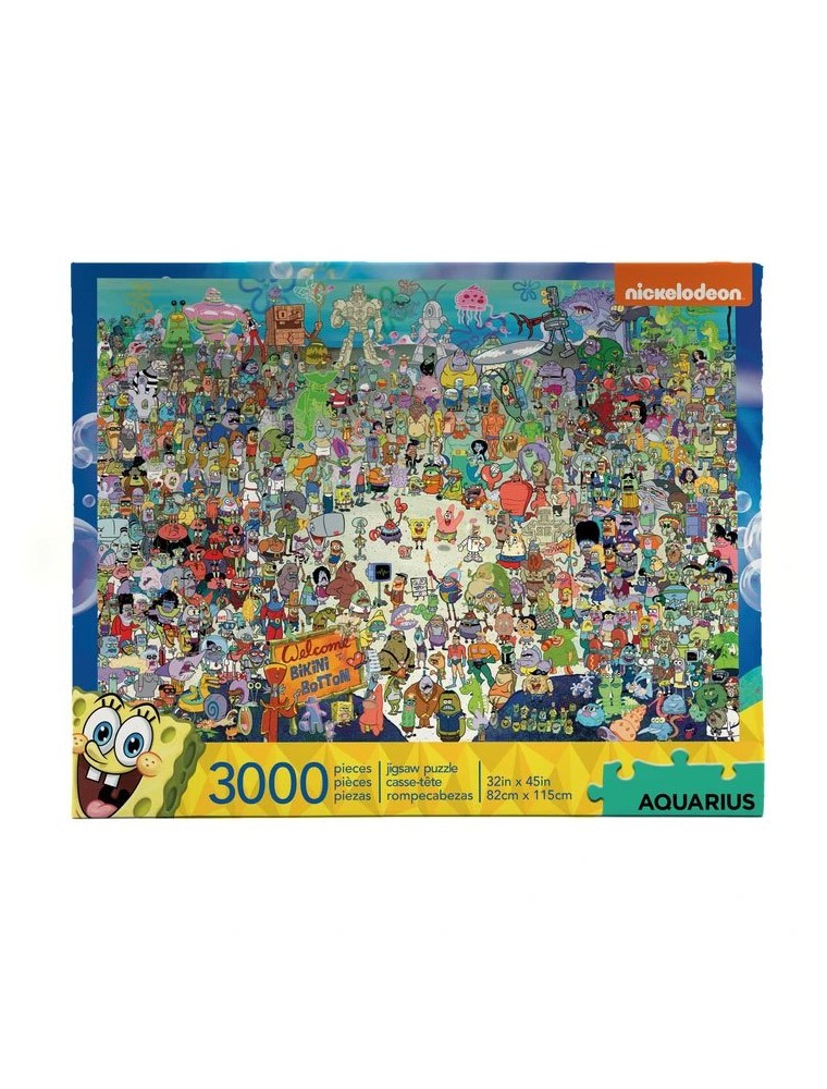 Spongebob Jigsaw Puzzle Bikini Bottom (3000 Pezzi) Aquarius