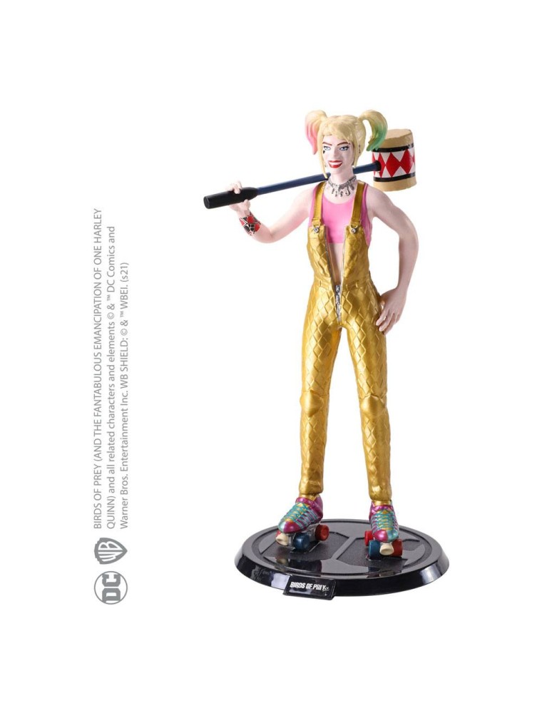 Dc Comics Bendyfigs Bendable Figura Harley Quinn Bop Con Mallet 19 Cm Noble Collection