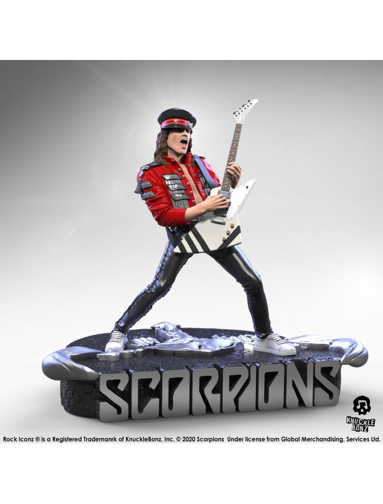 Scorpions Rock Iconz Statua Matthias Jabs Edizione Limitata 22 Cm Knucklebonz