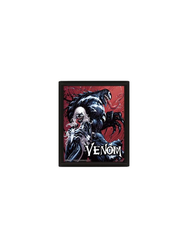 Venom Framed 3d Lenticular Poster Pack Teeth E Claws 26 X 20 Cm (3) Pyramid International