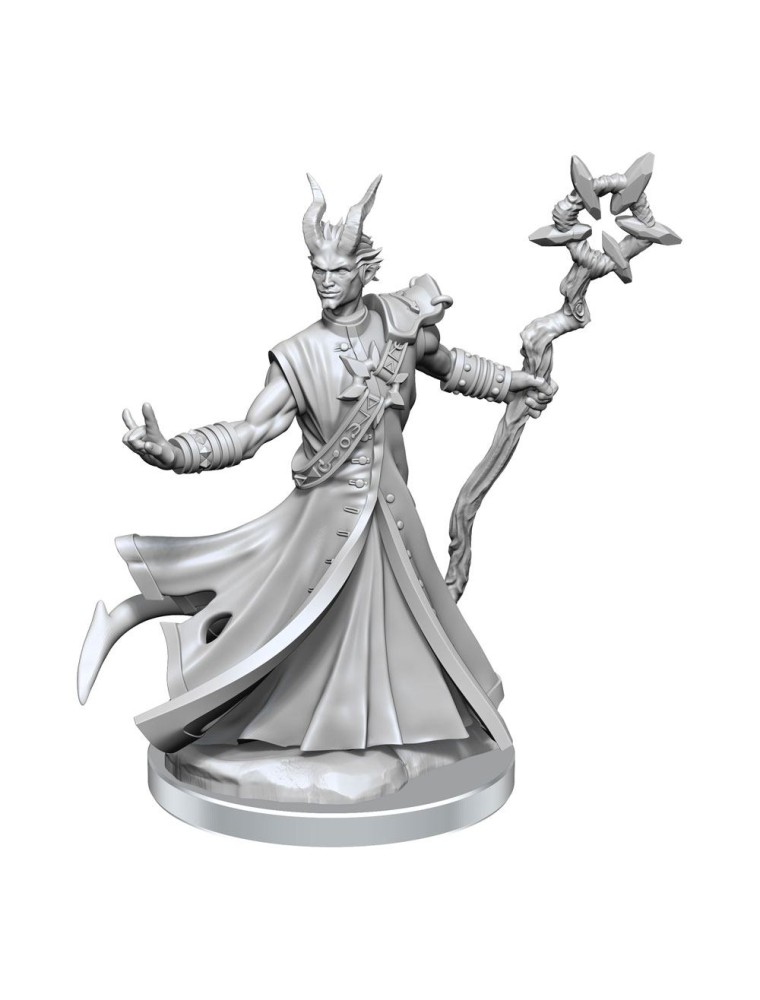 Dungeons & Dragons Frameworks Miniature Model Kit Tiefling Warlock Male Wizkids